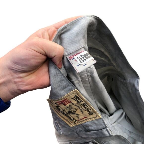 Vintage True Religion Jeans Size 36 RICKY Gray/White - Picture 12 of 12